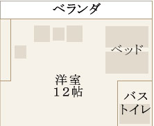 デラックスルーム間取り