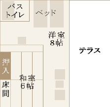 スイートルーム間取り